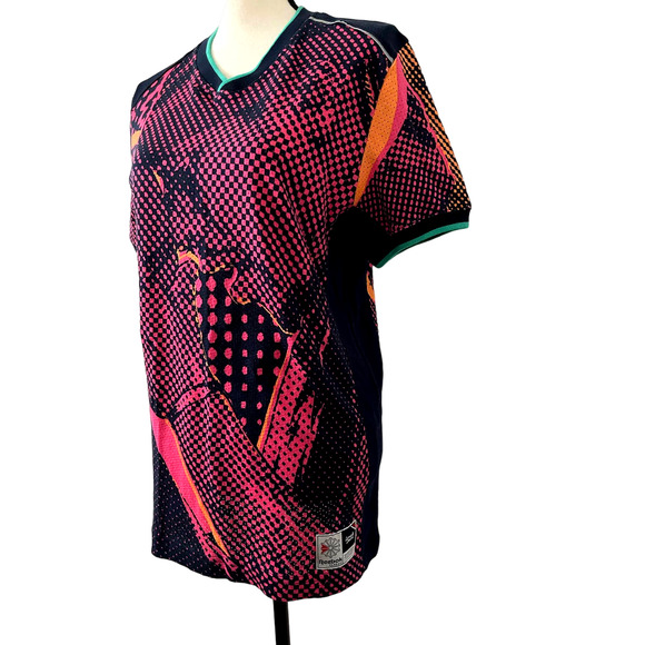 Reebok Classic Lemar & Dauley Mesh Jersey Womens Size Small Pink Athletic Shirt - Picture 4 of 9